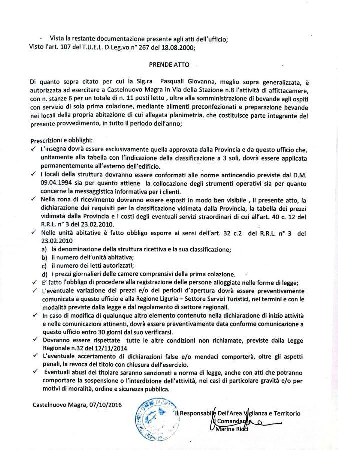 Ca Thomas Hotell Castelnuovo Magra Exteriör bild